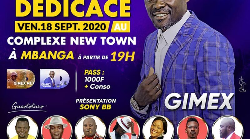Cameroun – Talent:Le Chanteur Gimex annonce sa soirée dédicace le vendredi 18 Septembre à Mbanga
